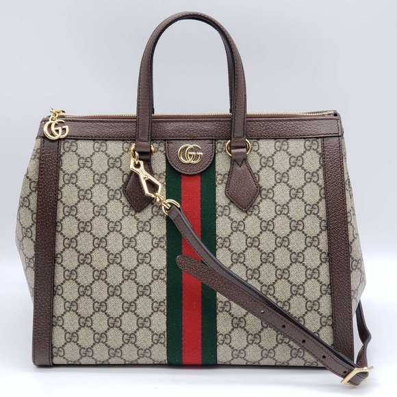 Gucci Handbags - 100% Authentic Gucci GG Ophidia Medium Supreme Handbag and Shoulder Bag